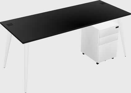 Modern rectangular office desk