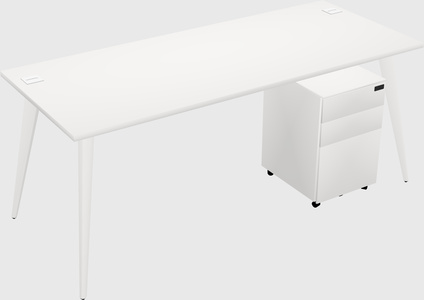 Bureau rectangulaire moderne