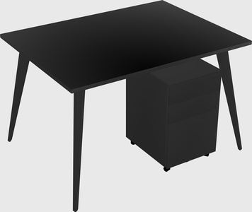 Modern rectangular office desk