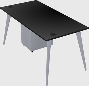Bureau rectangulaire moderne