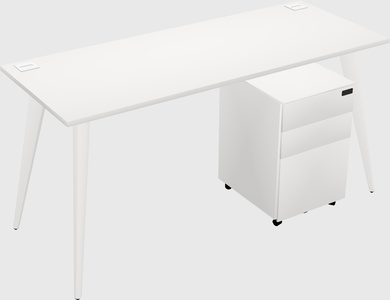 Modern rectangular office desk