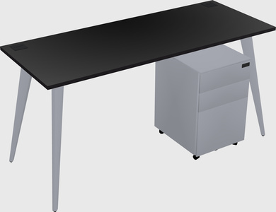 Modern rectangular office desk