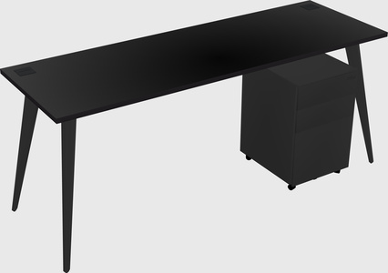 Bureau rectangulaire moderne