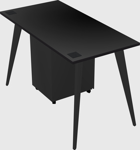 Modern rectangular office desk