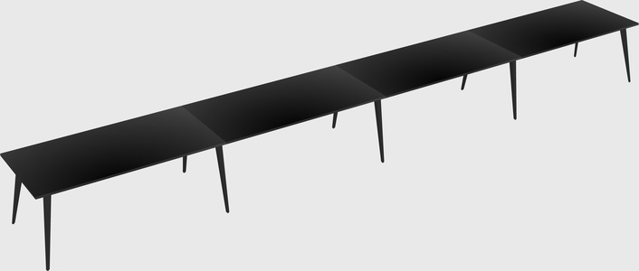 Modern rectangular office desk