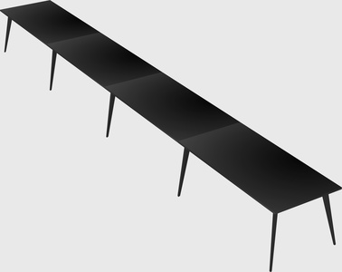 Modern rectangular office desk