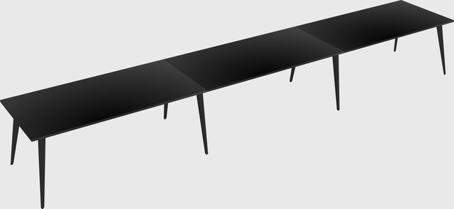 Bureau rectangulaire moderne