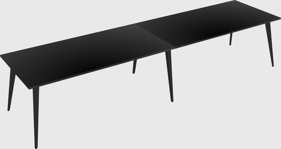 Bureau rectangulaire moderne