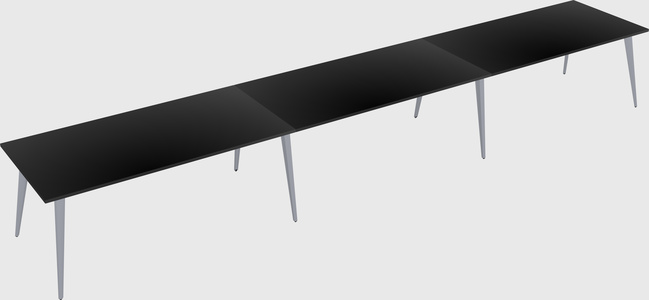 Bureau rectangulaire moderne