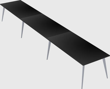 Bureau rectangulaire moderne