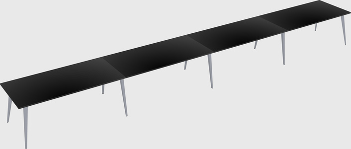 Modern rectangular office desk