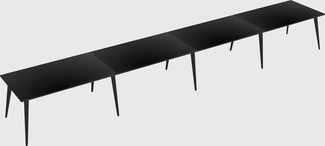 Bureau rectangulaire moderne