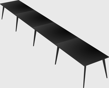 Bureau rectangulaire moderne
