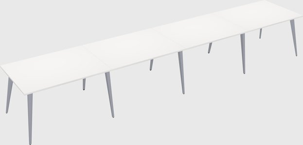 Bureau rectangulaire moderne
