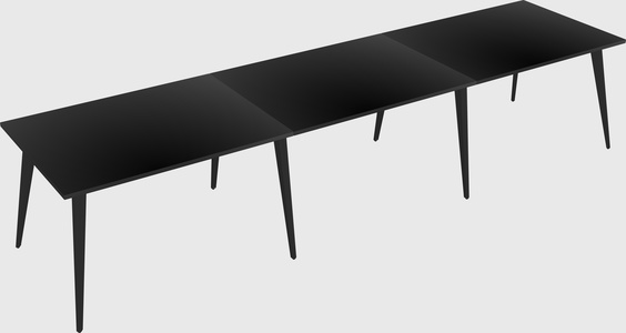 Bureau rectangulaire moderne