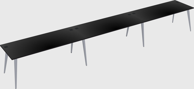 Modern rectangular office desk