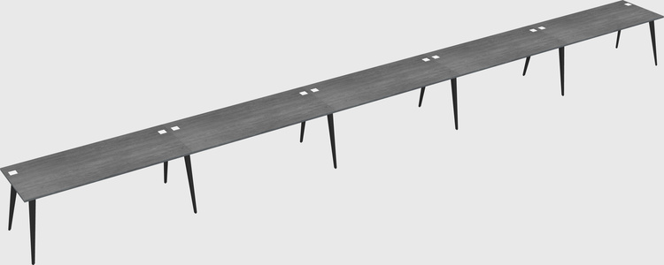 Modern rectangular office desk