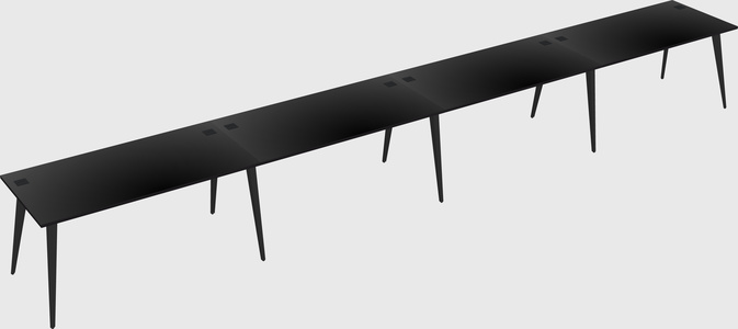 Modern rectangular office desk