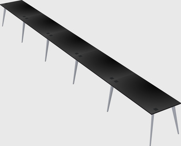 Bureau rectangulaire moderne