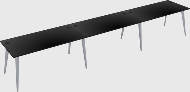 Modern rectangular office desk