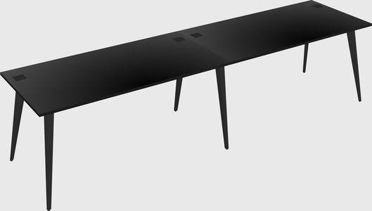 Modern rectangular office desk