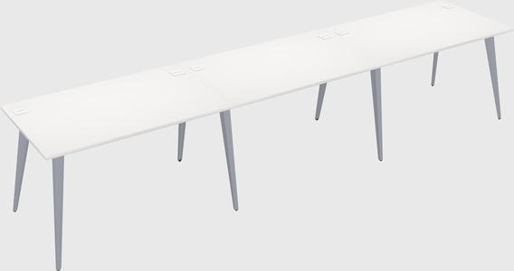 Bureau rectangulaire moderne