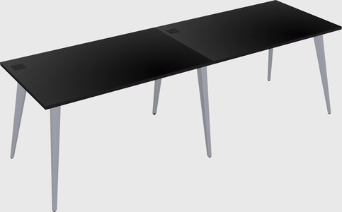Modern rectangular office desk