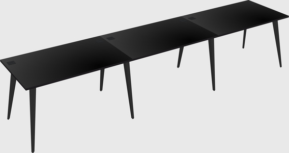 Bureau rectangulaire moderne