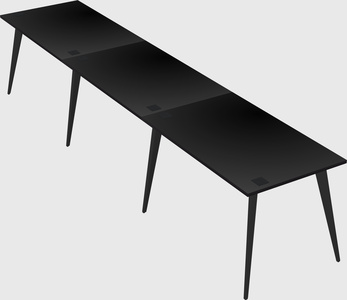 Bureau rectangulaire moderne