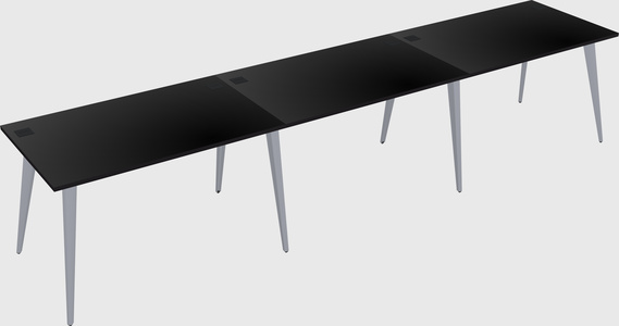Modern rectangular office desk