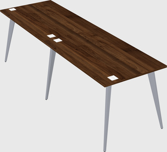 Bureau rectangulaire moderne