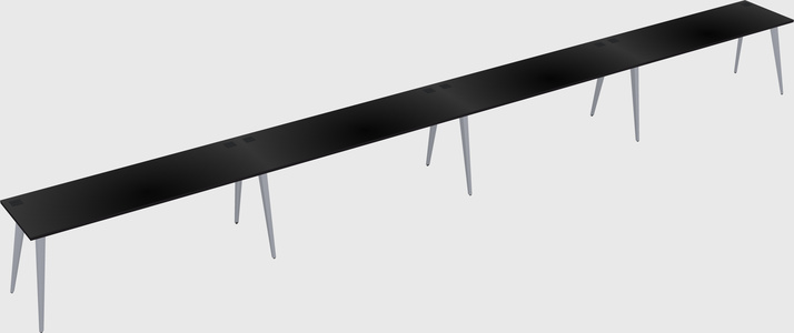 Modern rectangular office desk