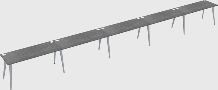 Modern rectangular office desk