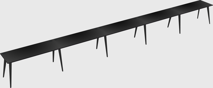 Modern rectangular office desk