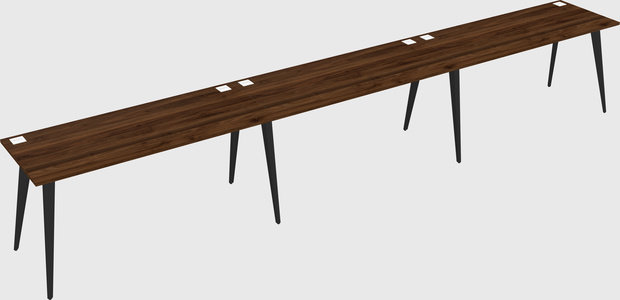 Bureau rectangulaire moderne