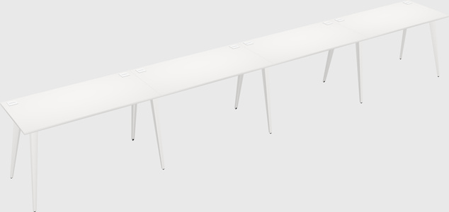 Bureau rectangulaire moderne