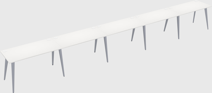 Modern rectangular office desk