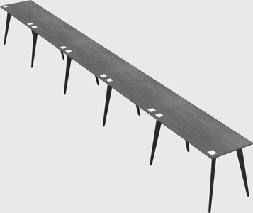 Modern rectangular office desk