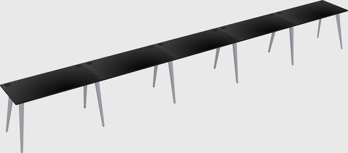 Modern rectangular office desk