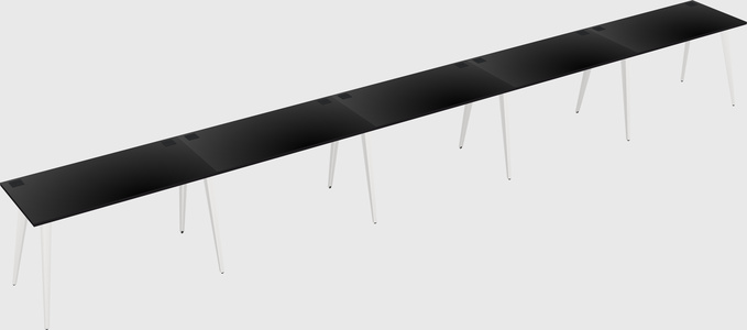 Modern rectangular office desk