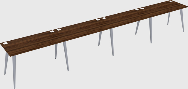 Bureau rectangulaire moderne