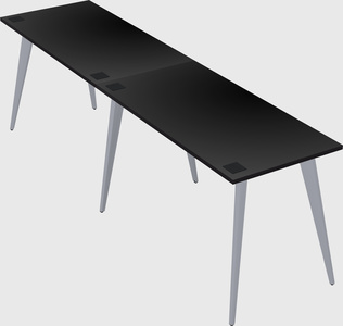 Bureau rectangulaire moderne
