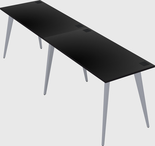 Bureau rectangulaire moderne