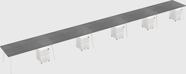 Modern rectangular office desk
