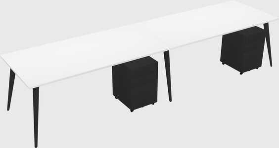 Bureau rectangulaire moderne