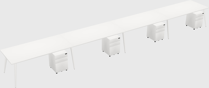 Modern rectangular office desk