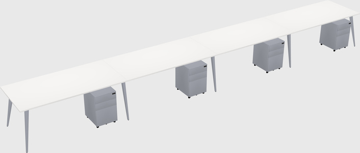 Bureau rectangulaire moderne