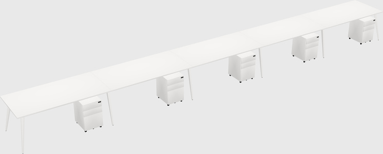 Modern rectangular office desk