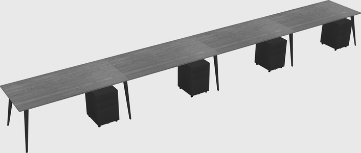 Modern rectangular office desk