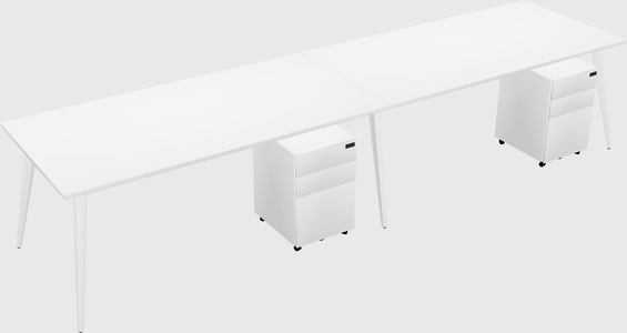 Modern rectangular office desk